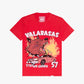 Valabasas On Guard Vintage Red Tee, a stylish and comfortable t-shirt for casual wear and everyday use, featuring a bold red color and unique design