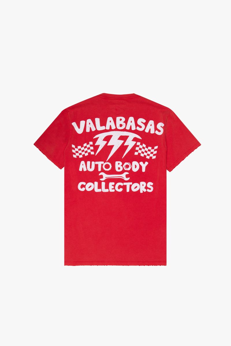  Valabasas On Guard Vintage Red Tee, made from high-quality, breathable fabric with a vintage-inspired design, perfect for adding a pop of color to your wardrobe