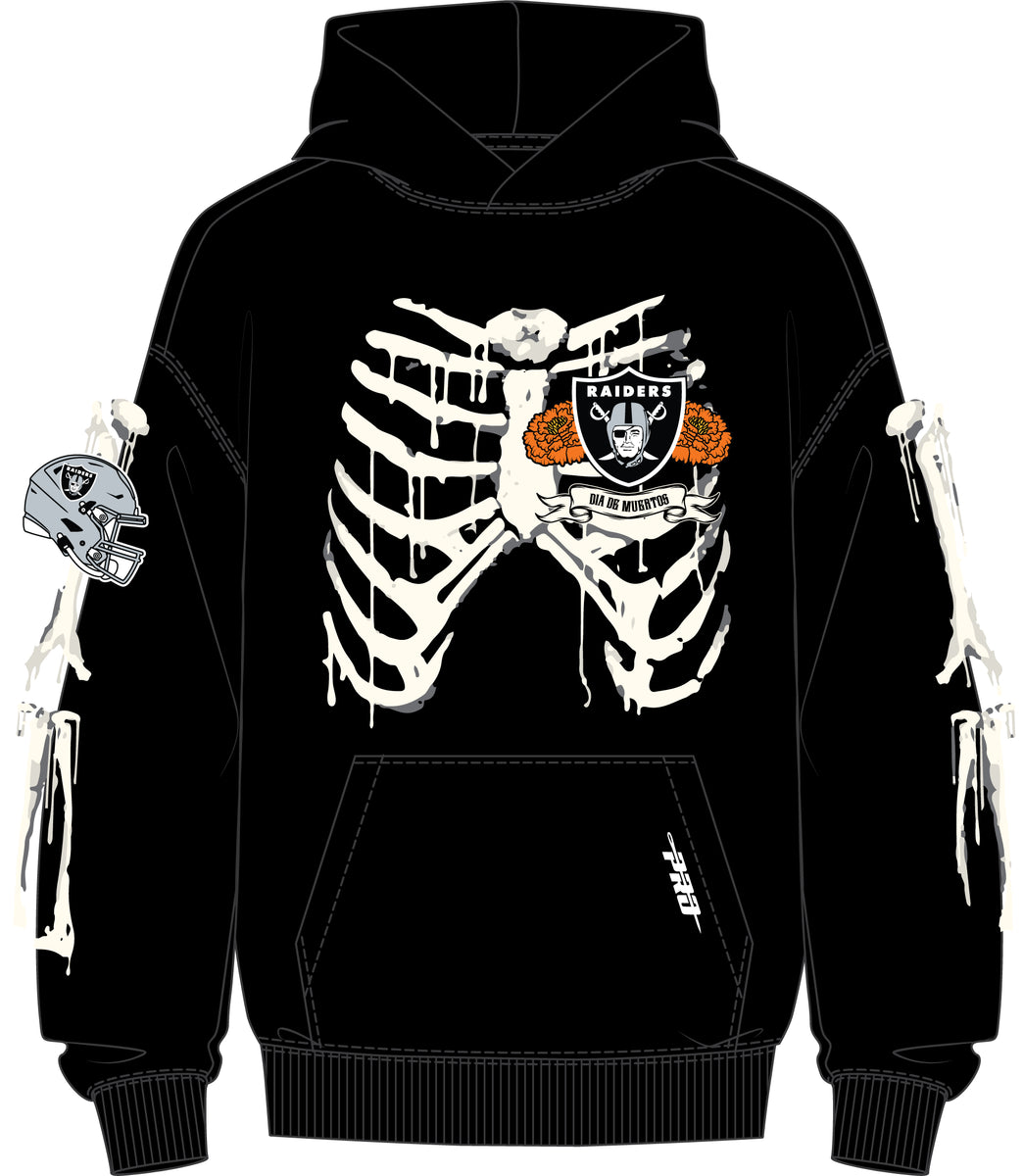 Pro Standard Las Vegas Raiders Rib Cage Drop Shoulder Hoodie - Black (FOR5410880-BLK)