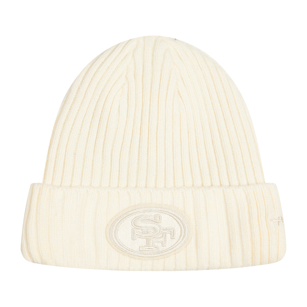 Pro Standard San Francisco 49ers Neutral Beanie - Eggshell (FS4744810-EGG)