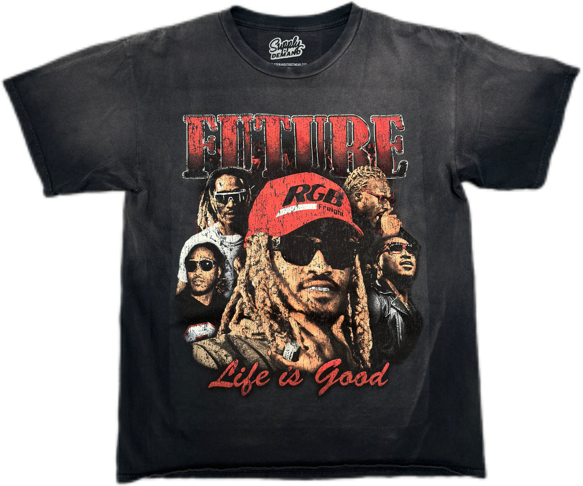 SupplyXDemandCO Future Life Good Tee in Black, a comfortable and stylish wardrobe essential