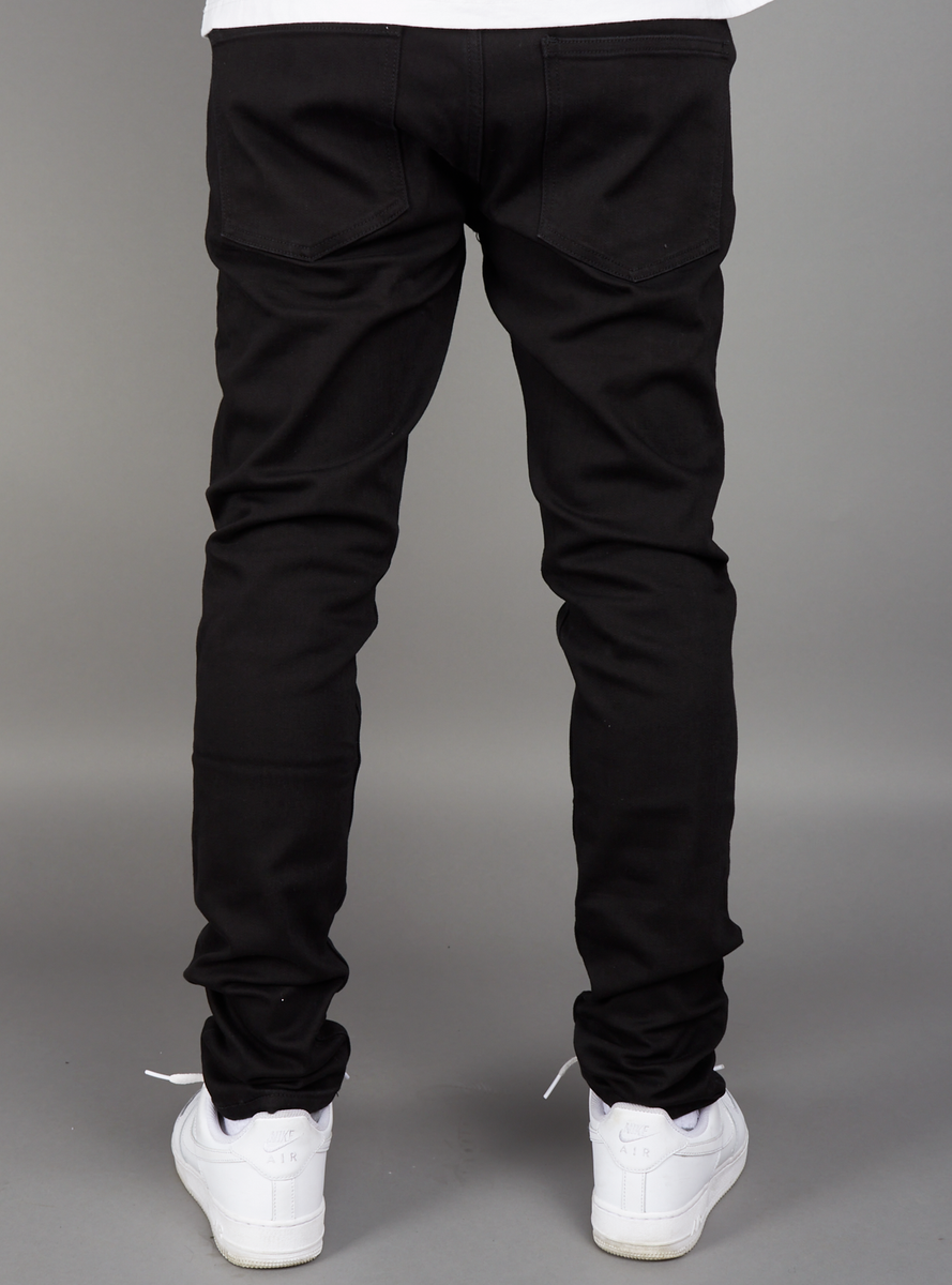 Politics Jeans Doom Skinny Fit Jet Black Denim (DOOM215)