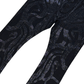 Vicious Rhinestone Black Denim Flare Jeans in classic black color