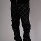 Close-up of Vicious Two Tone Rhinestone detailing on the pockets