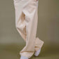EPTM Perfect Baggy Fleece Pants in Cream with inside drawstring and elastic waistband