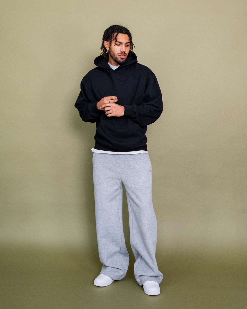 EPTM Perfect Baggy Fleece Pants in Heather Grey for a comfortable and stylish look