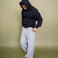 Men's EPTM Perfect Baggy Fleece Pants in Heather Grey for casual wear