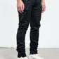 Midnight Black Wax Skinny Jeans (MB-005)