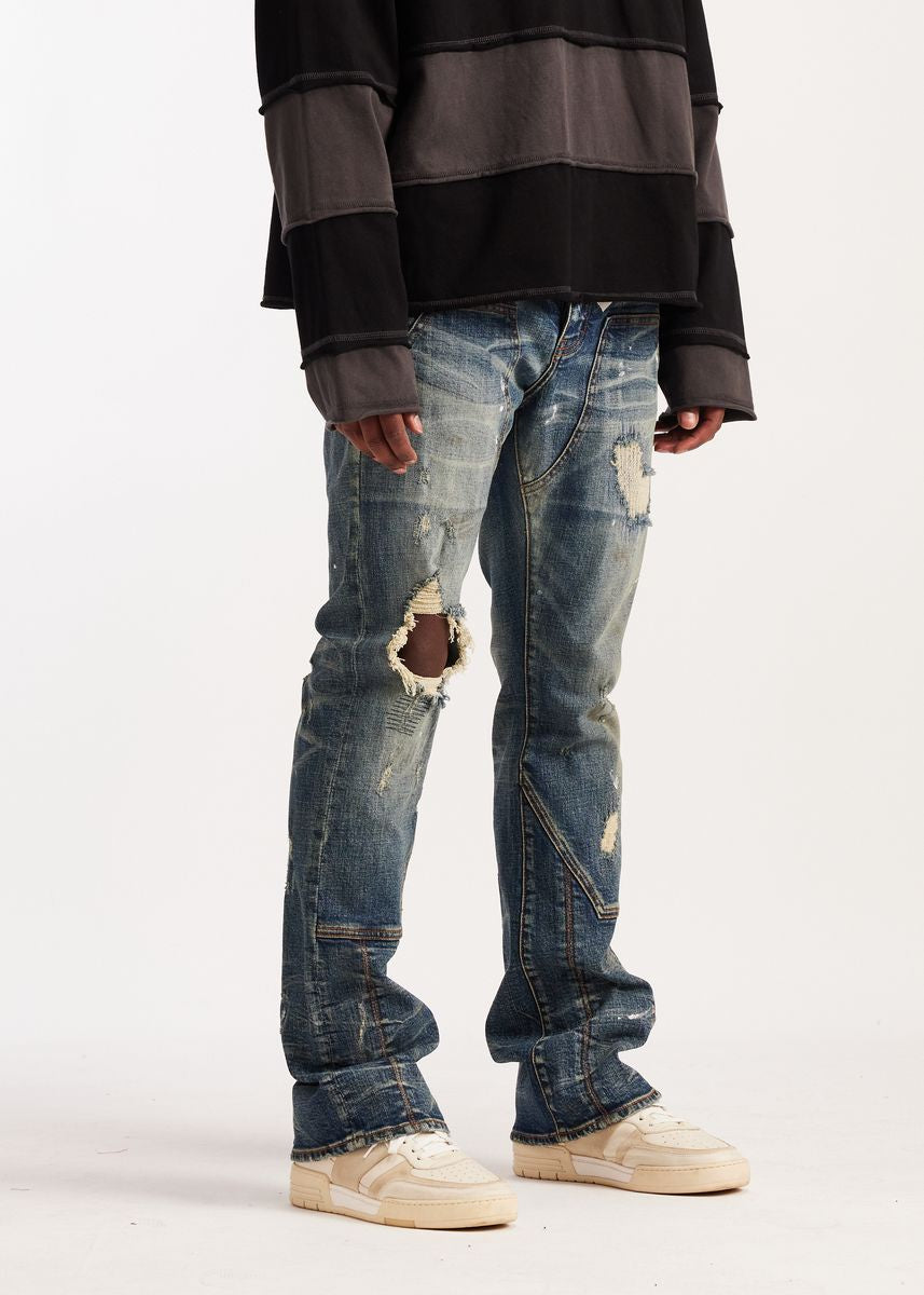 Embellish Vintage Washed Ric Flare Denim Jeans (EMB-S26-25)