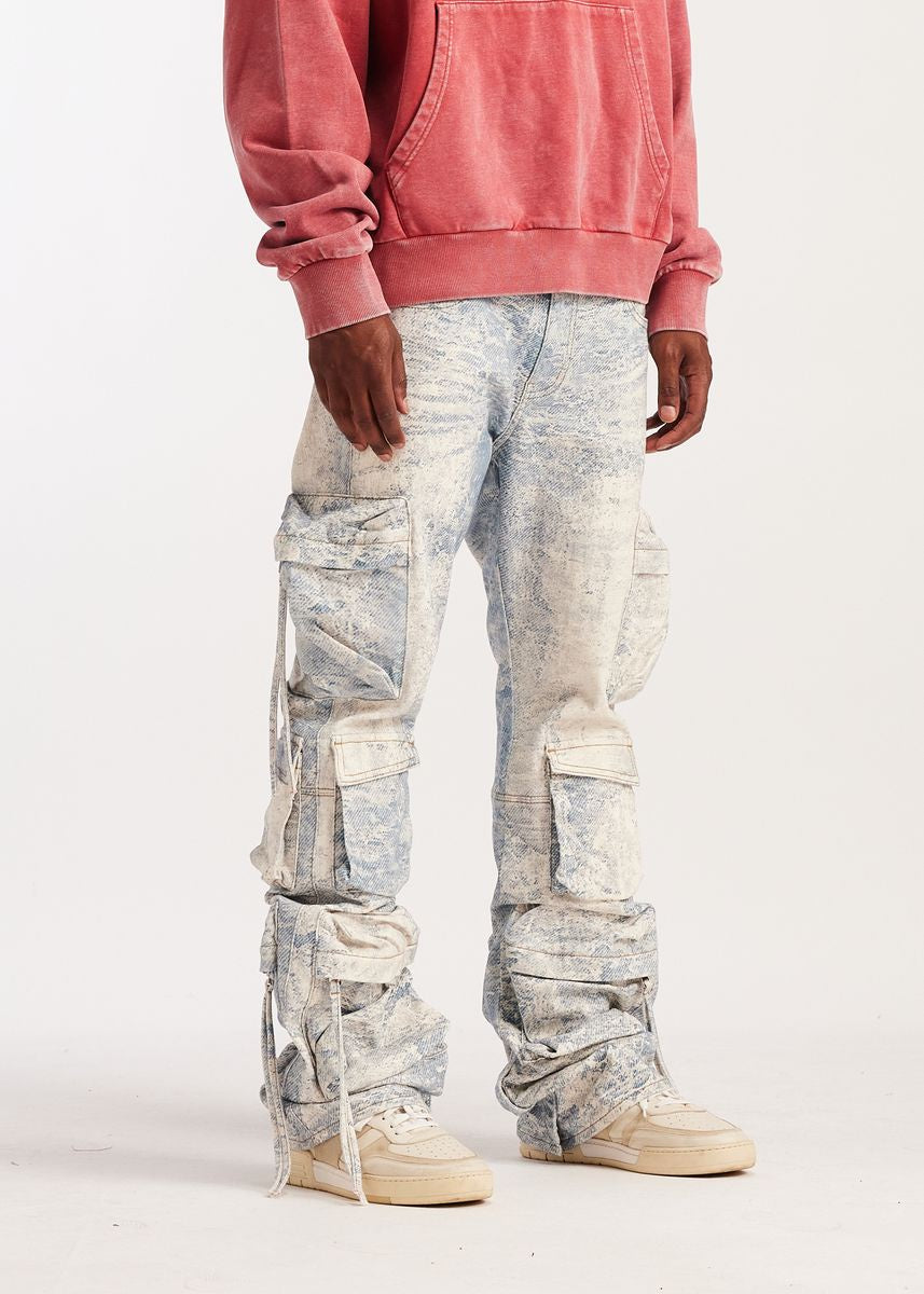 Embellish Cloud Wash Hawk Cargo Denim Jeans (EMB-S26-27)