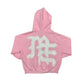 Mixed Emotion "Emotions Never End" Pink Rhinestone Zip Up Hoodie