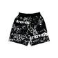 Mixed Emotion "Graffiti" Black Shorts