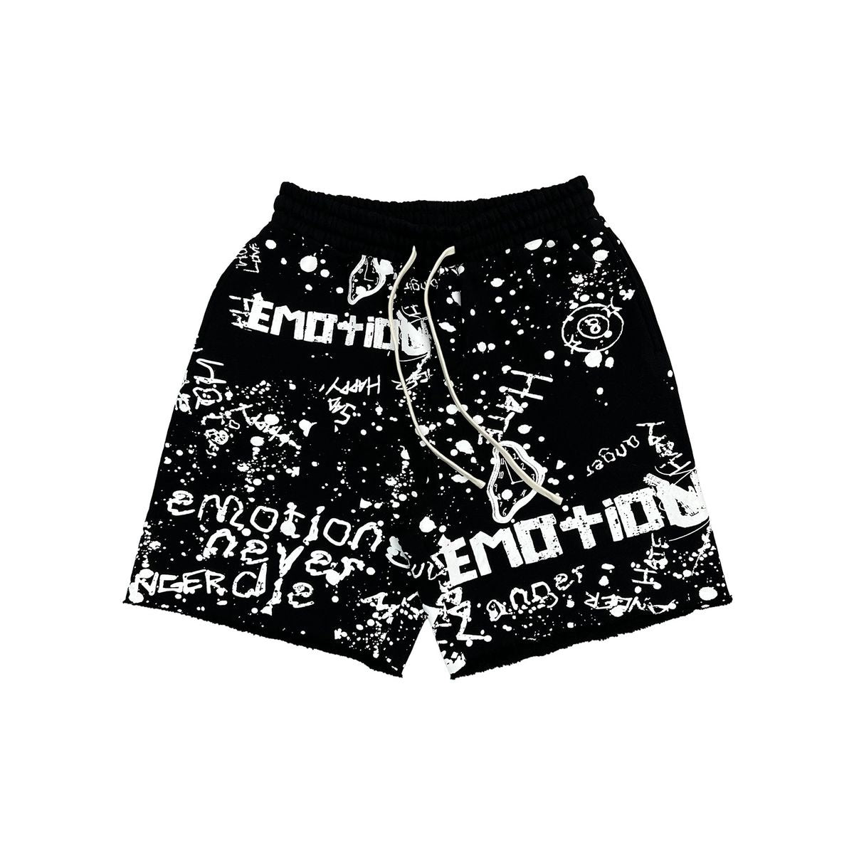Mixed Emotion "Graffiti" Black Shorts