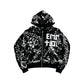 Mixed Emotion "Graffiti" Black Zip Up Hoodie