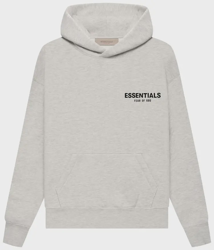 KIDS Fear of God Essentials Hoodie - Light Oatmeal