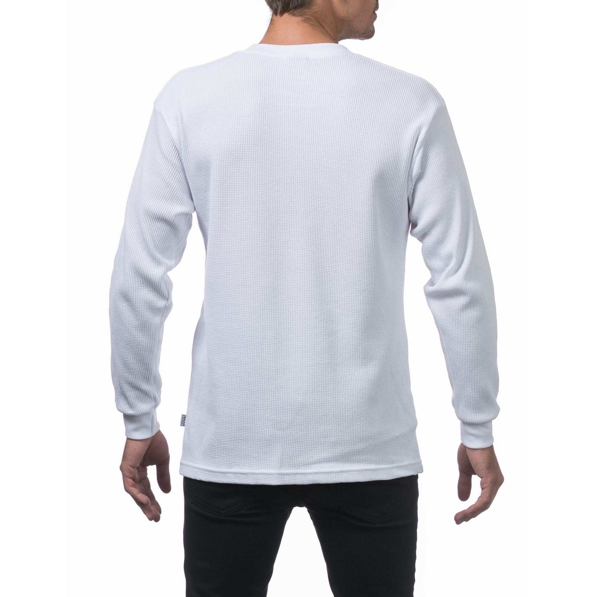 Pro Club Thermal Long Sleeves in black, white, and grey