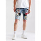 Embellish Indigo Patchwork Wilder Shorts (EMBSUM121-118)