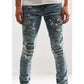 Embellish Blue Worrel Rip & Repair Denim Jeans (EMBF121-109)