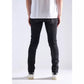 Embellish Oden Ripped Black Denim Jeans side view on model