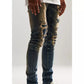 Embellish Ethan Rip & Repair Denim Jeans featuring a slim fit and ankle length