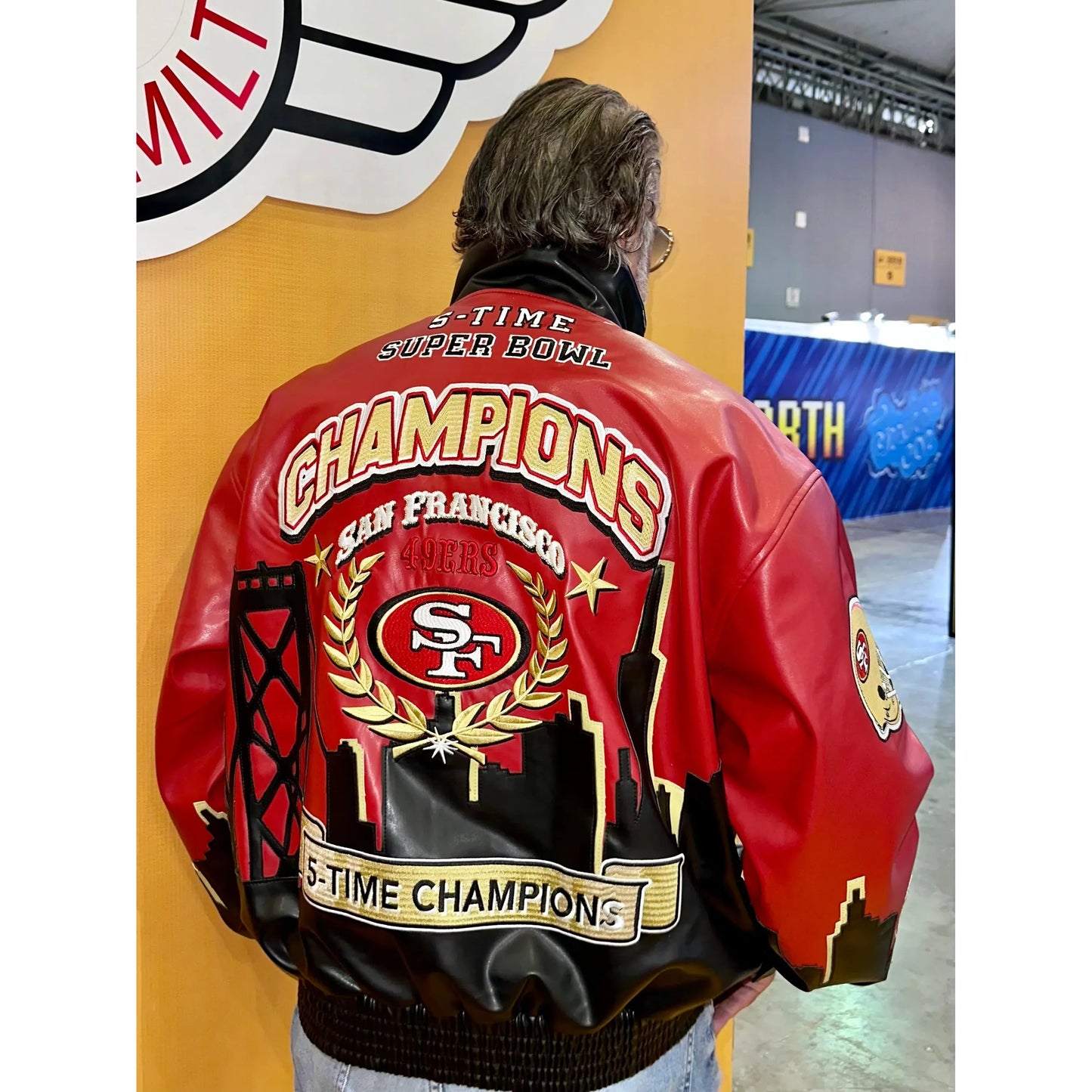 49ERS レザー ジャケット JEFF HAMILTON ジェフハミルトン ジェフ 49ERS レザー ジャケット JEFF HAMILTON ジェフハミルトン ジェフ