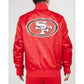 Pro Standard San Francisco 49ers Big Logo Satin Jacket - Red (FS46410184-RED)