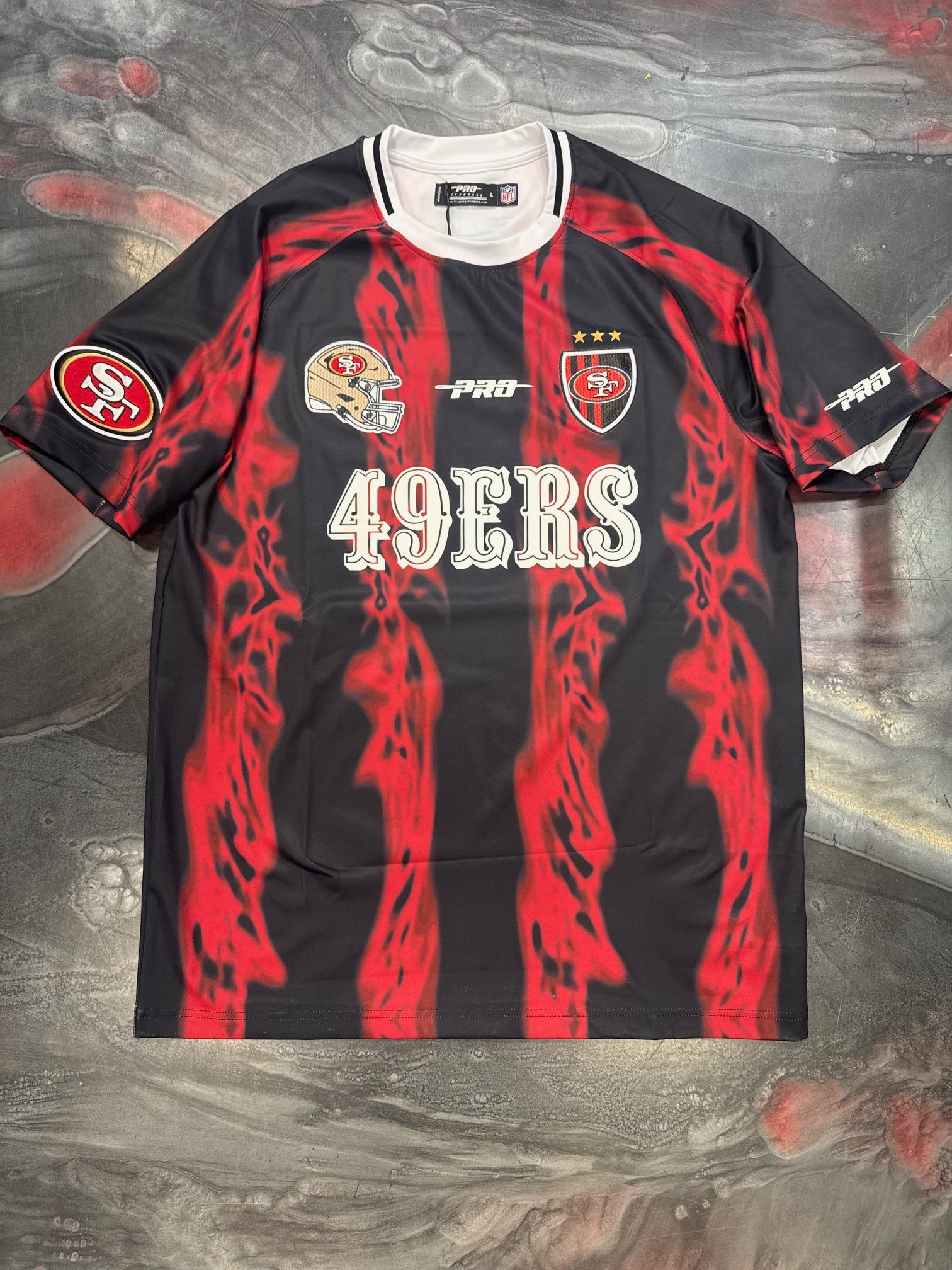 Pro Standard San Francisco 49ers Ultras AOP Tee - Red/Black (FS41411353-RBK)