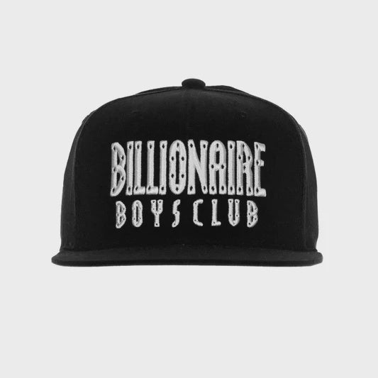 BBC Black BB Straight Font Snapback Hat (841-7803)