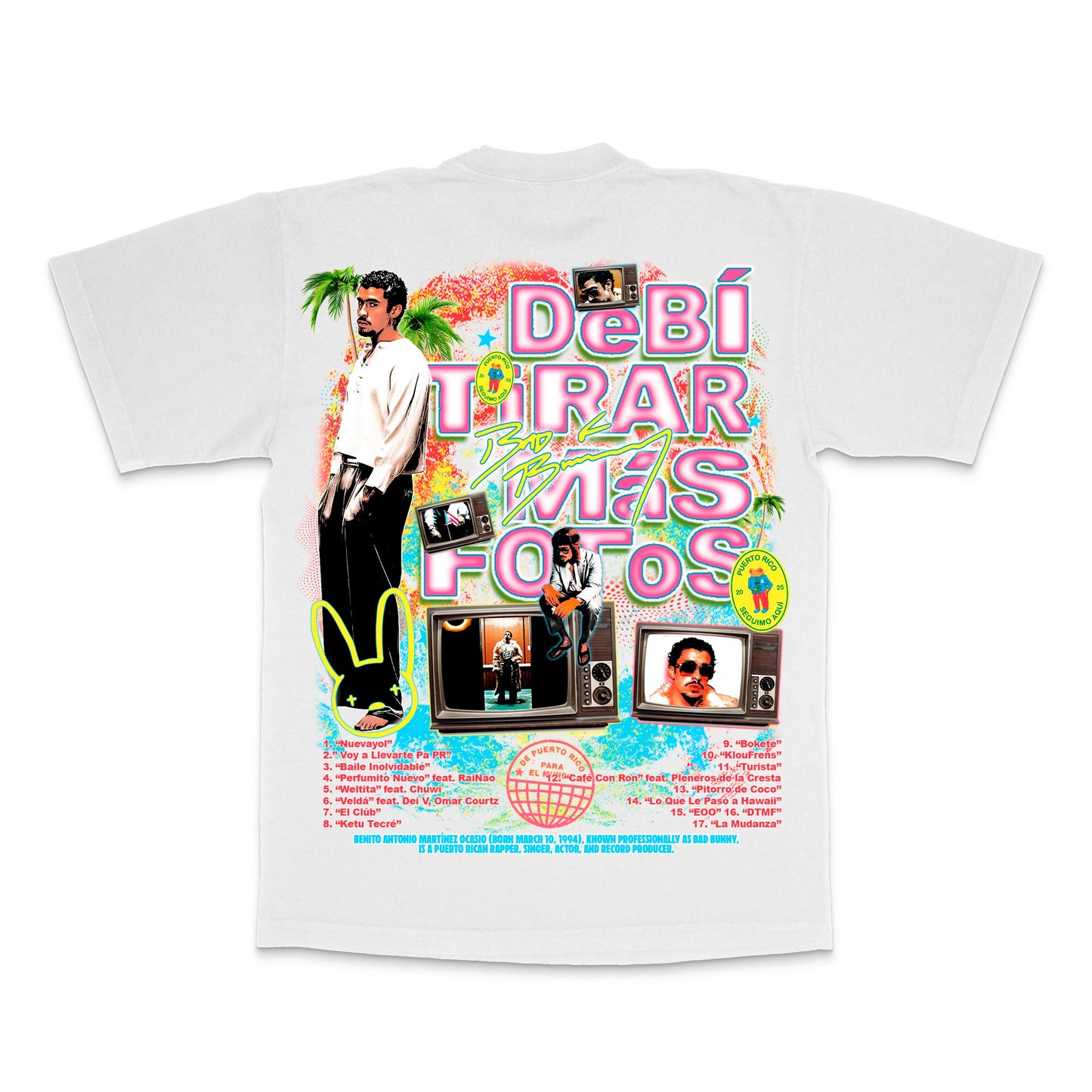 Made in Los Angeles, true to size vintage demand Benito tee with shrink-free 100% cotton material