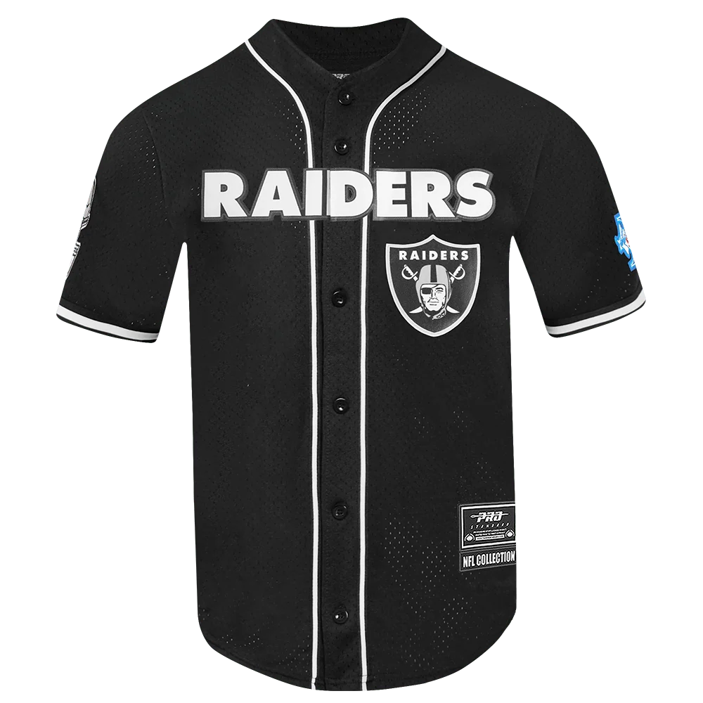 Pro Standard Las Vegas Raiders Logo Classic Button Up Jersey - Black (FOR1410236-BLK)