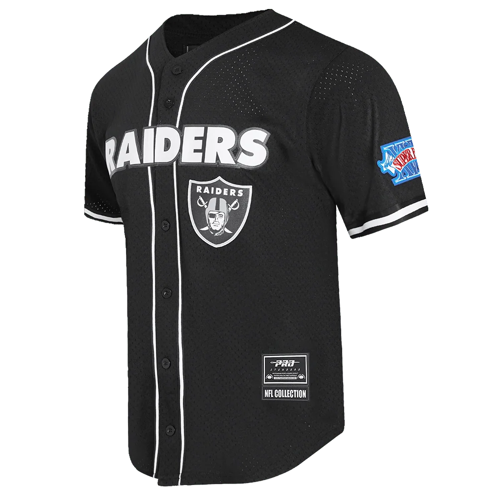 Pro Standard Las Vegas Raiders Logo Classic Button Up Jersey - Black (FOR1410236-BLK)