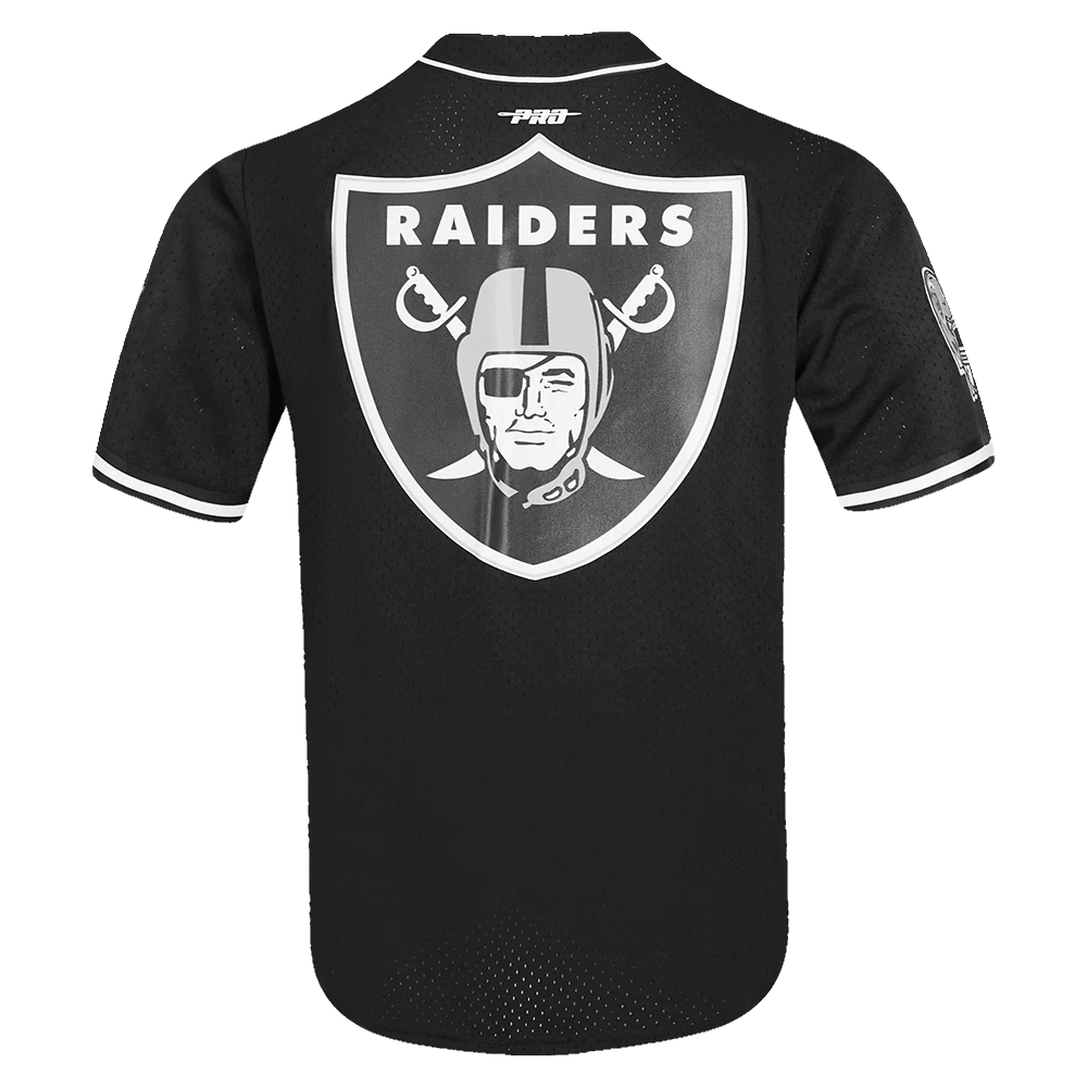 Pro Standard Las Vegas Raiders Logo Classic Button Up Jersey - Black (FOR1410236-BLK)