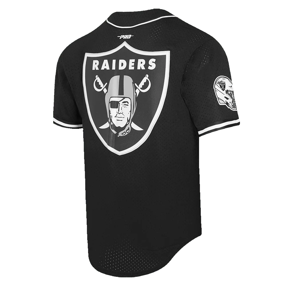 Pro Standard Las Vegas Raiders Logo Classic Button Up Jersey - Black (FOR1410236-BLK)