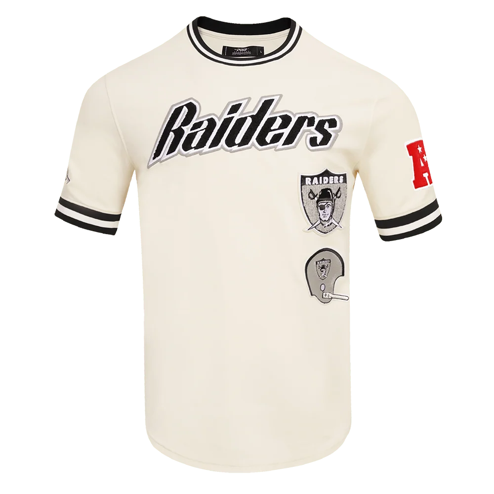 Pro Standard Las Vegas Raiders Retro Classic DK Tee - Eggshell/Black (FOR143562-EBK)