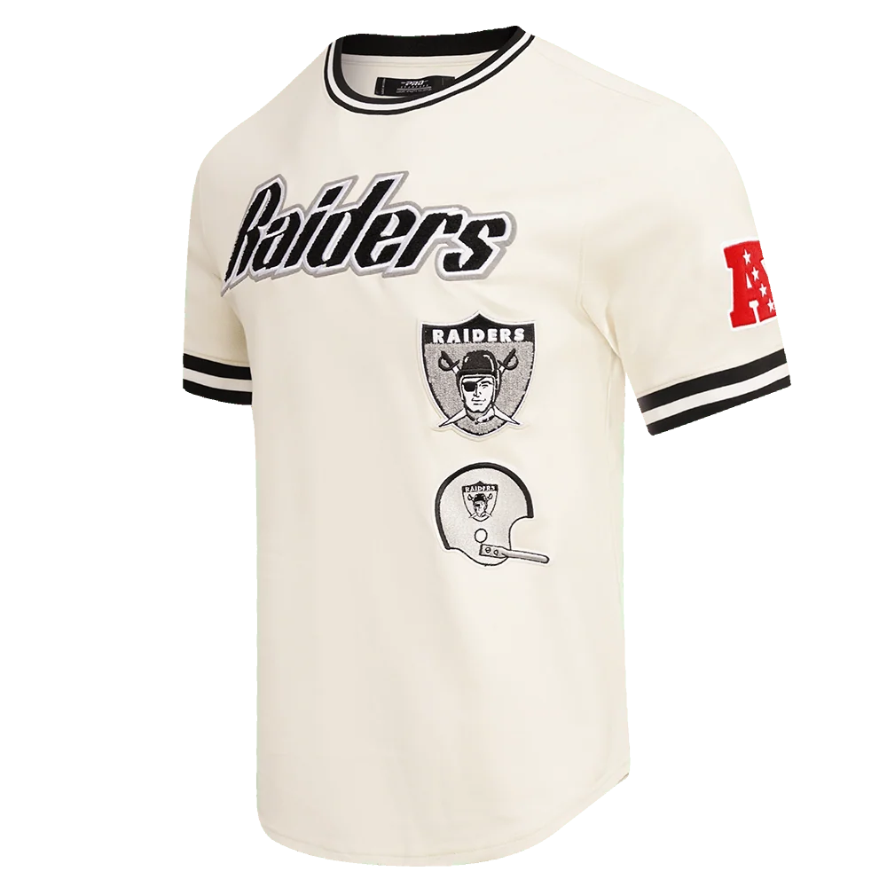 Pro Standard Las Vegas Raiders Retro Classic DK Tee - Eggshell/Black (FOR143562-EBK)