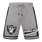 Pro Standard Las Vegas Raiders Script Tail Double Knit 2.0 Short - Gray/Black (FOR3410133-GBL)