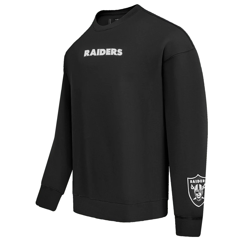 Pro Standard Las Vegas Raiders Wingspan Drop Shoulder Crewneck - Black (FOR5410451-BLK)