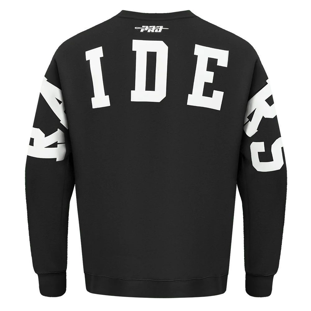 Pro Standard Las Vegas Raiders Wingspan Drop Shoulder Crewneck - Black (FOR5410451-BLK)