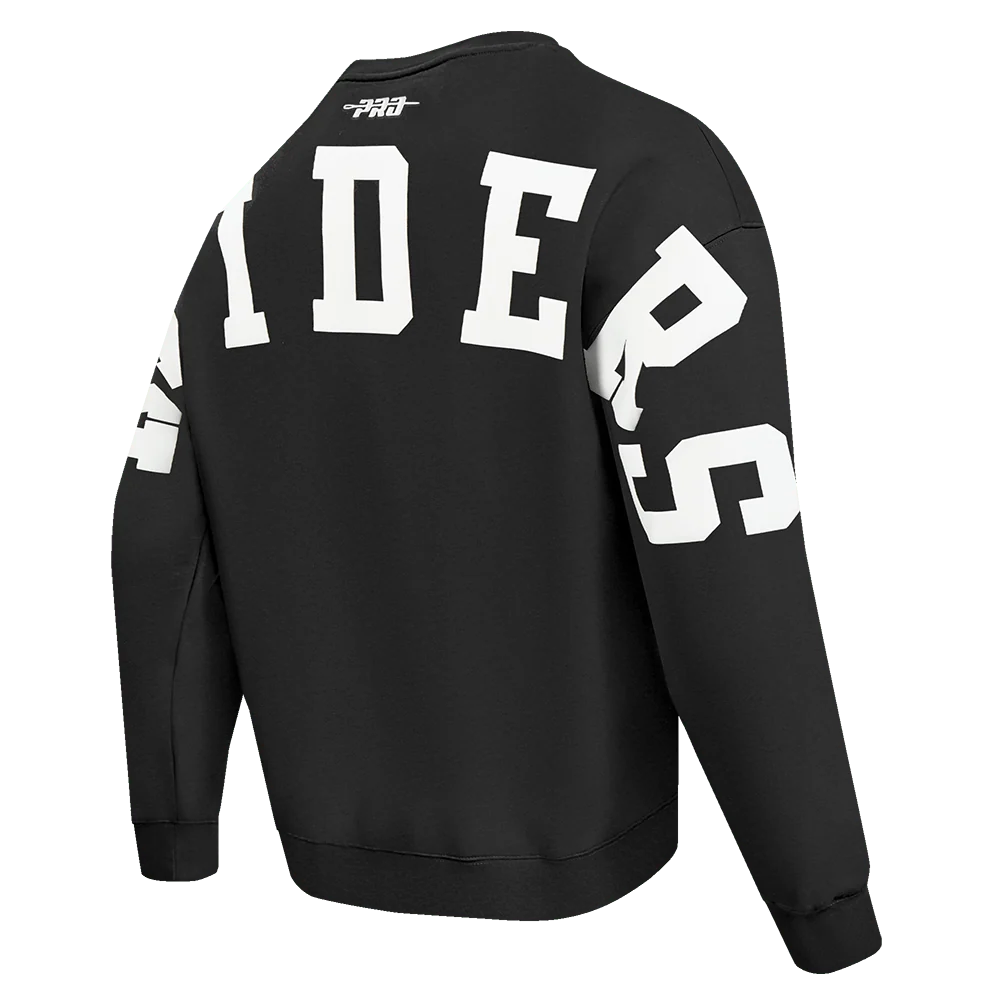 Pro Standard Las Vegas Raiders Wingspan Drop Shoulder Crewneck - Black (FOR5410451-BLK)