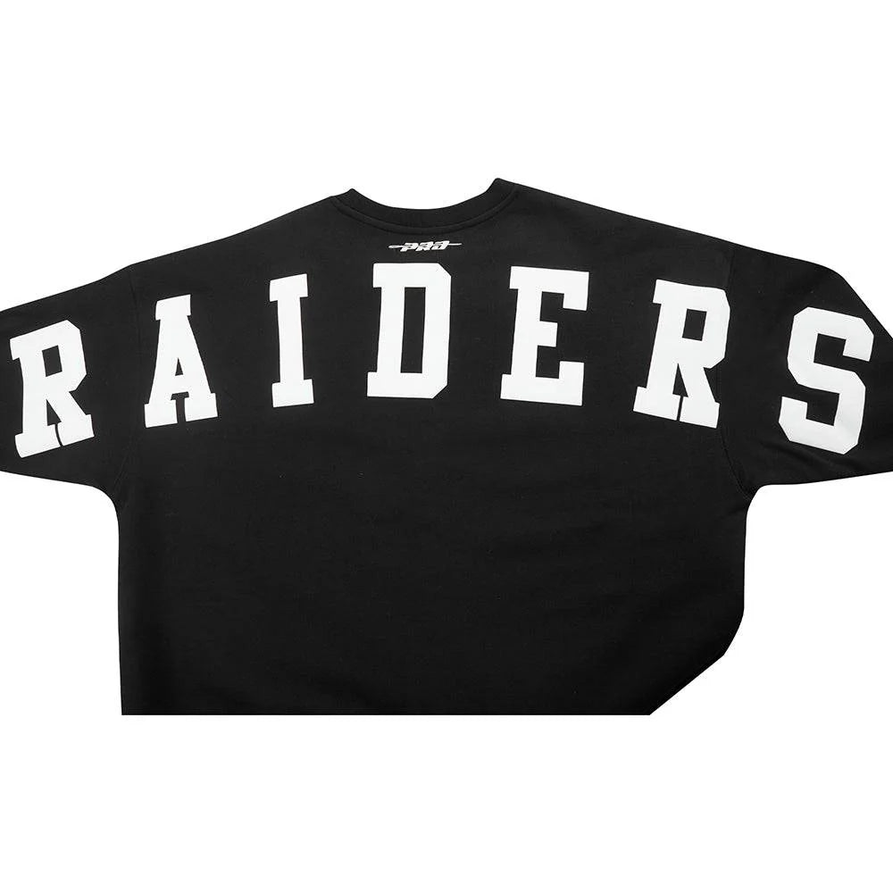 Pro Standard Las Vegas Raiders Wingspan Drop Shoulder Crewneck - Black (FOR5410451-BLK)