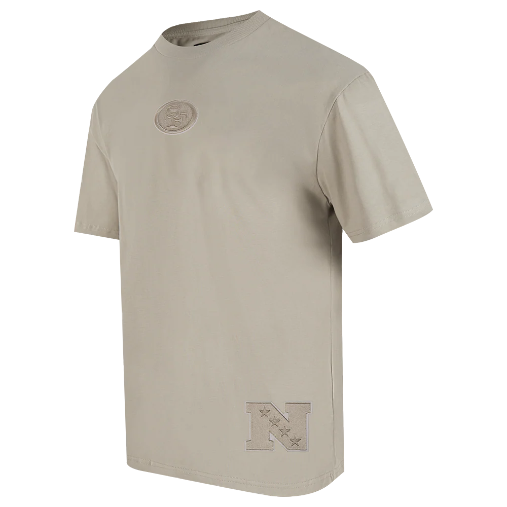 Pro Standard San Francisco 49ers Wingspan Drop Shoulder Tee - Taupe (FS41410470-TAU)