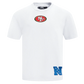 White Pro Standard 49ers Wingspan Drop Shoulder T-shirt with team logo and comfortable fit
