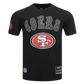 Pro Standard San Francisco 49ers Rebel Athletics Stacked Logo Tee - Black (FS41410971-BLK)