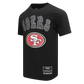 Pro Standard San Francisco 49ers Rebel Athletics Stacked Logo Tee - Black (FS41410971-BLK)