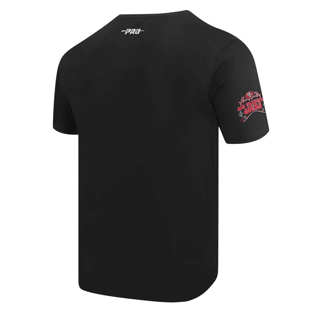 Pro Standard San Francisco 49ers Rebel Athletics Stacked Logo Tee - Black (FS41410971-BLK)