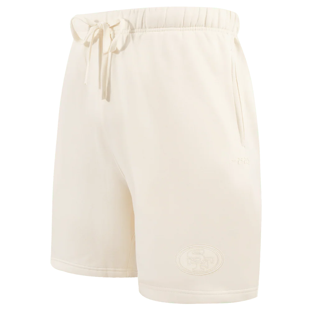 Pro Standard San Francisco 49ers Neutral FLC Short - Eggshell (FS4344635-EGG)