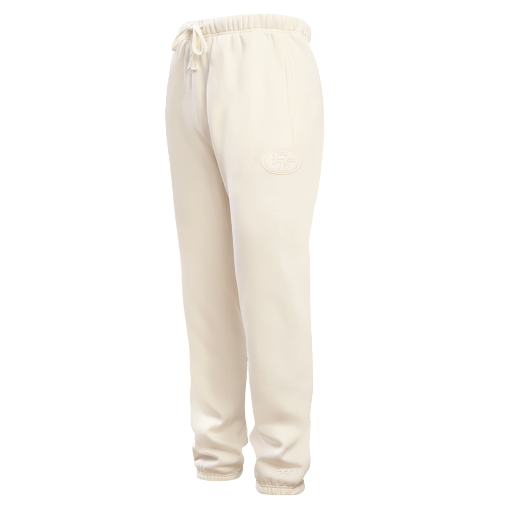 Pro Standard San Francisco 49ers Neutral Logo Sweatpants - Eggshell (FS4444636-EGG)