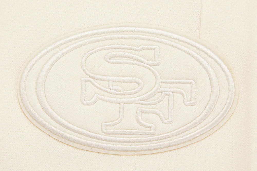 Pro Standard San Francisco 49ers Neutral Logo Sweatpants - Eggshell (FS4444636-EGG)
