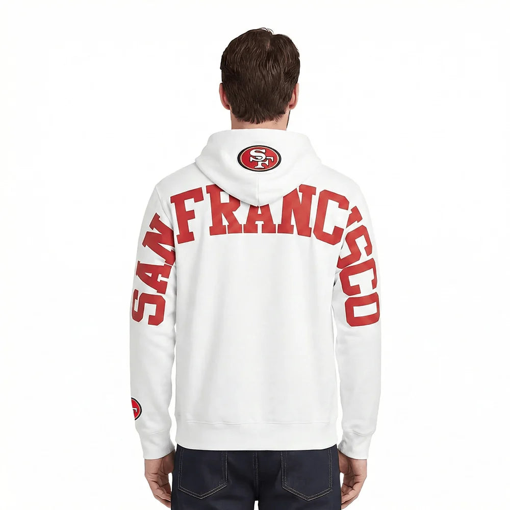 Pro Standard San Francisco 49ers Wingspan Hoodie - White (FS45410468-WHT)