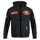 Pro Standard 49ers Classic Full Zip Wind Hoodie - Black (FS45410640-BLK)